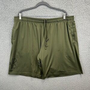 Under Armour Activewear Shorts Men's 3XL Loose Fit Green Drawstring